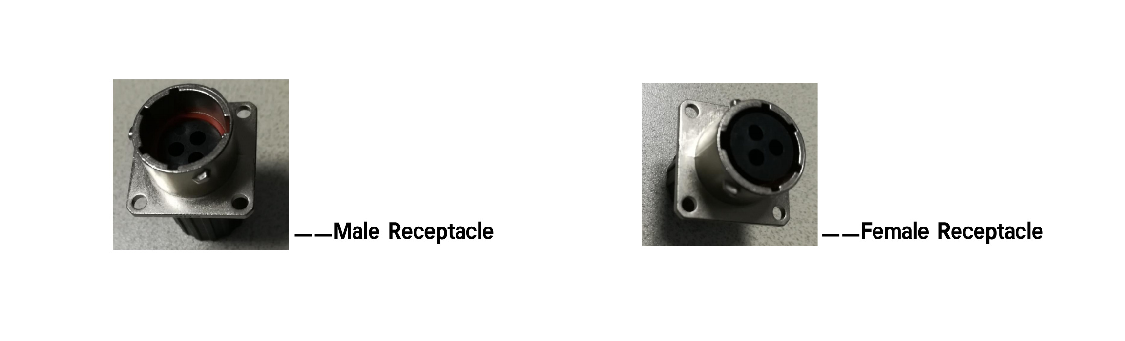 W1M 3 Pin 13A Metal Receptacle-Physical Object Image