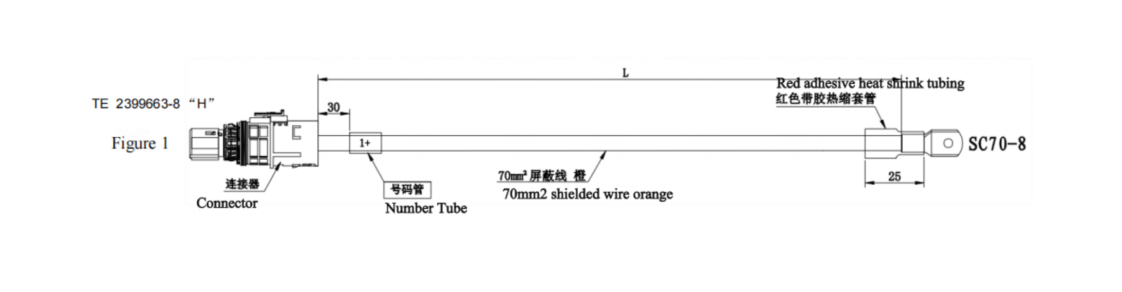 Battery Harness -From Battery to PDU 70sq 6m-Drawing
