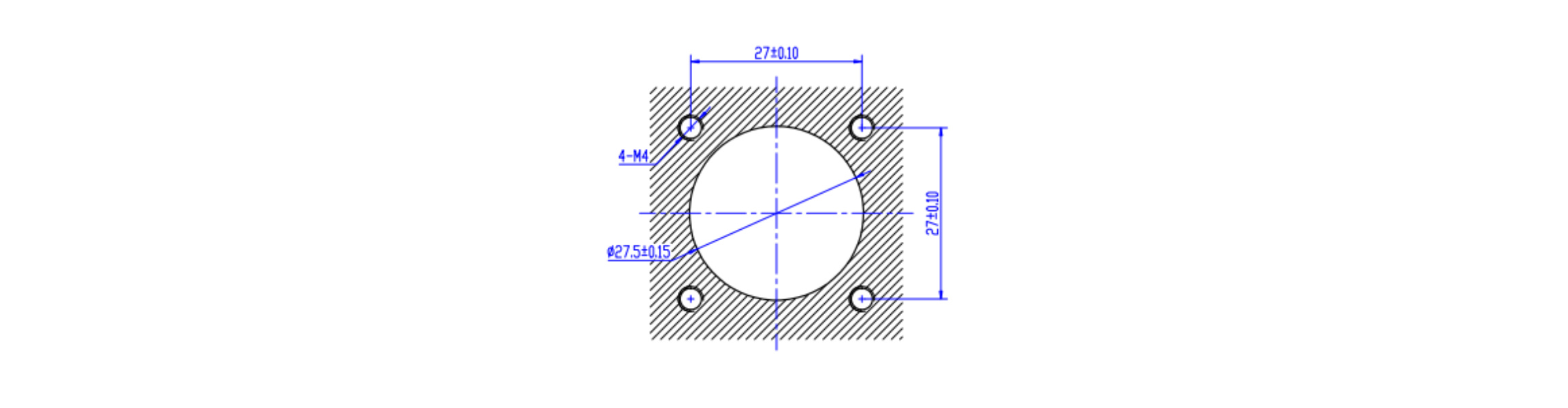 SNL300 1 Pin 200A 250A 300A Metal Receptacle-Installation Dimensions