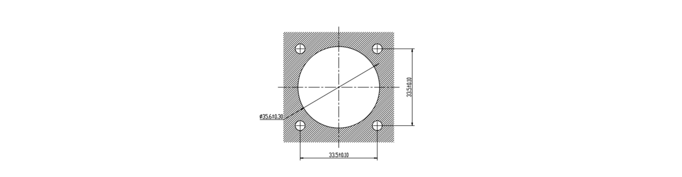 SNL500 1 Pin 300A 350A 400A 450A 500A Metal Receptacle-Installation Dimensions