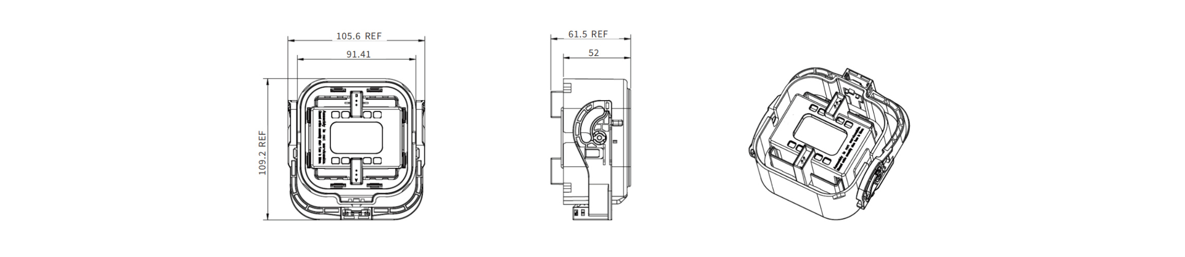 W1P 200A-630A MSD Plug-Overall Dimensions